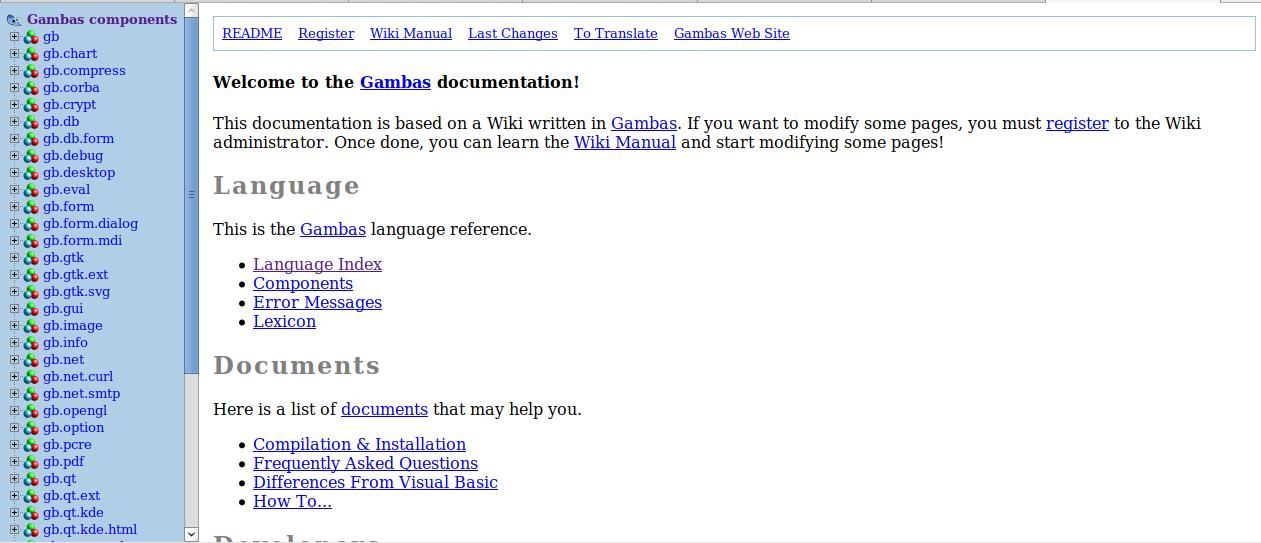 Синтаксис Gambas